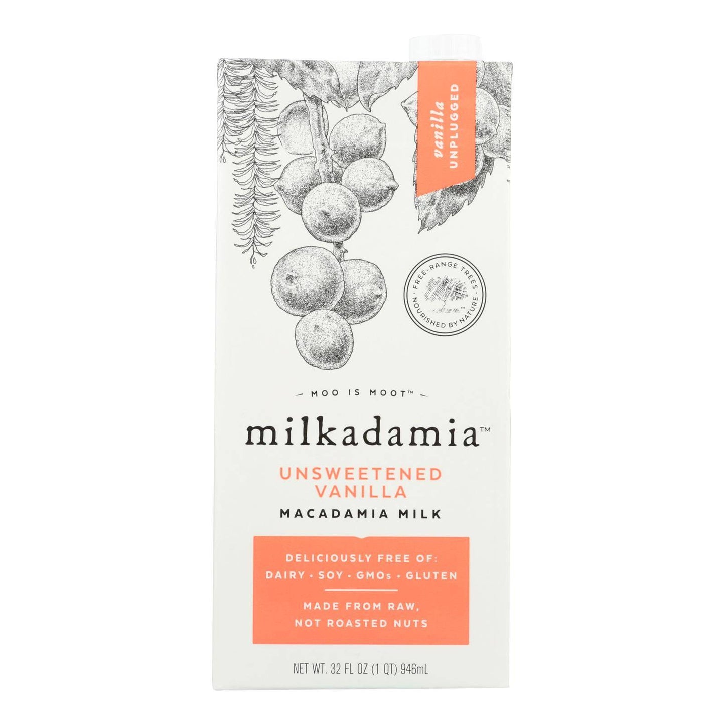 Buy Milkadamia Macadamia Milk With Unsweetened Vanilla  - Case Of 6 - 32 Fz  at OnlyNaturals.us