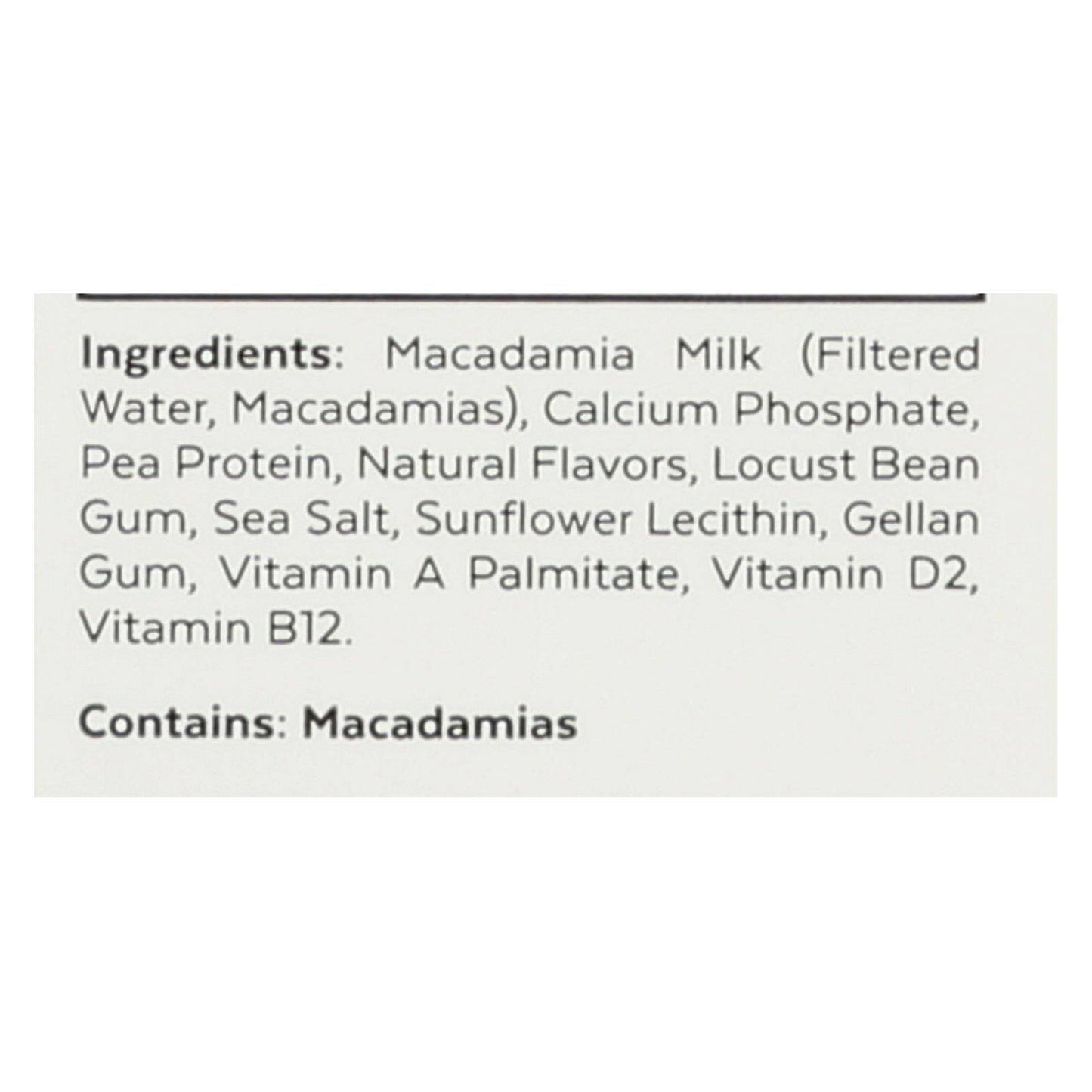 Buy Milkadamia Macadamia Milk With Unsweetened Vanilla  - Case Of 6 - 32 Fz  at OnlyNaturals.us