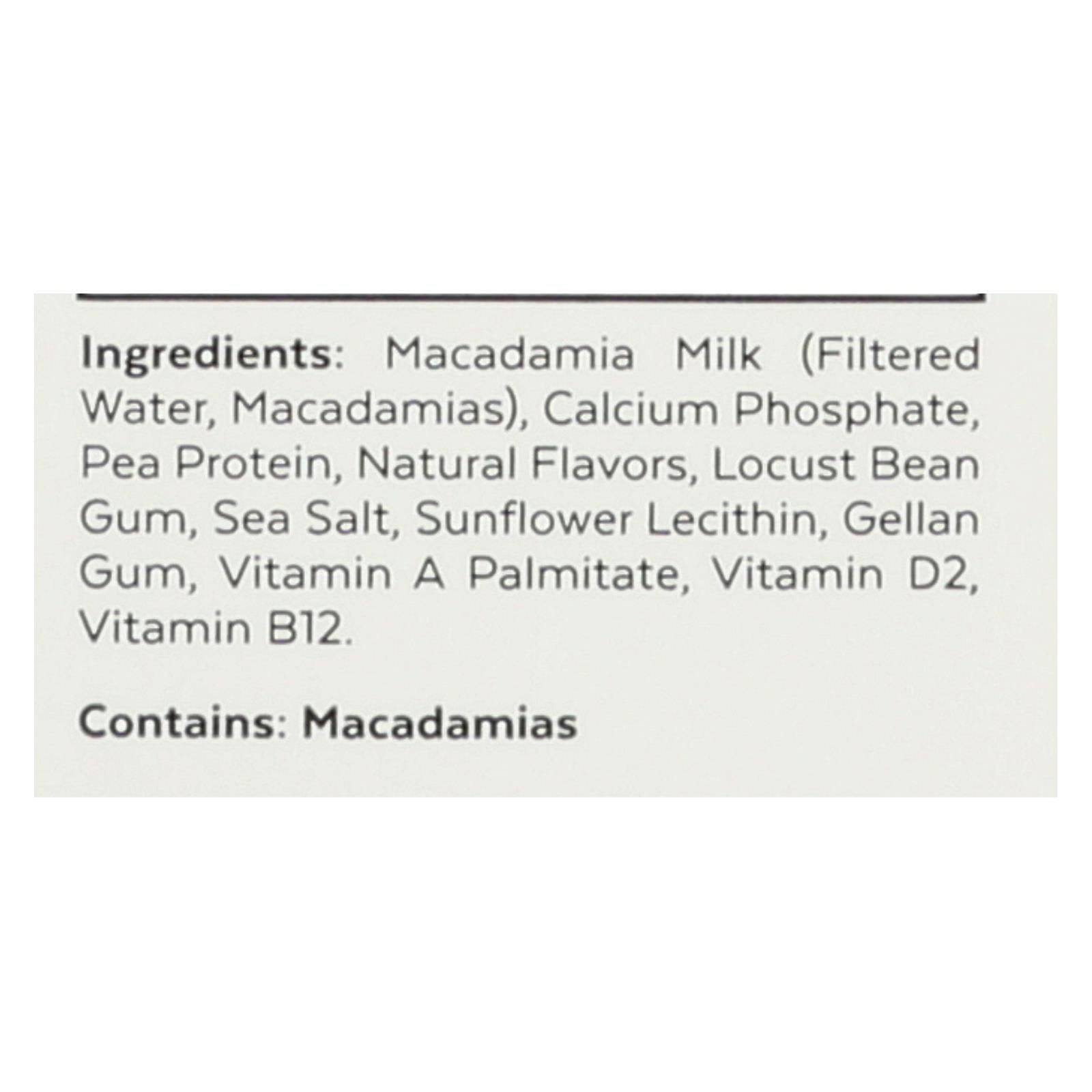 Buy Milkadamia Macadamia Milk With Unsweetened Vanilla  - Case Of 6 - 32 Fz  at OnlyNaturals.us