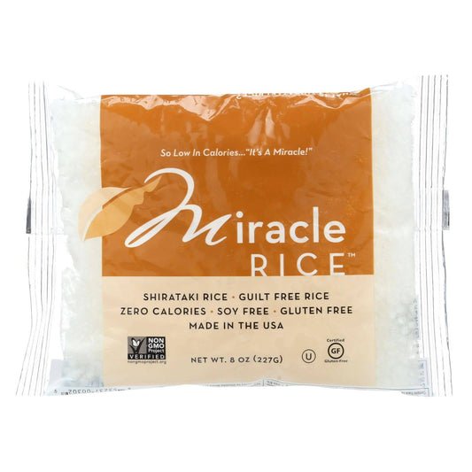 Miracle Noodle Rice - Shirataki - Miracle Rice - 8 Oz - Case Of 6 | OnlyNaturals.us