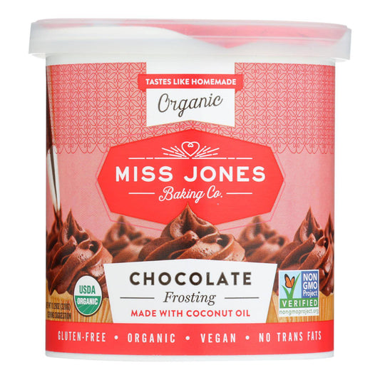 Miss Jones Organic Chocolate Frosting  - Case Of 6 - 320 Grm | OnlyNaturals.us