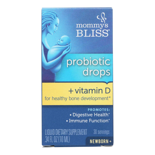 Mommy's Bliss Probiotic Drops + Vitamin D  - 1 Each - .34 Fz | OnlyNaturals.us