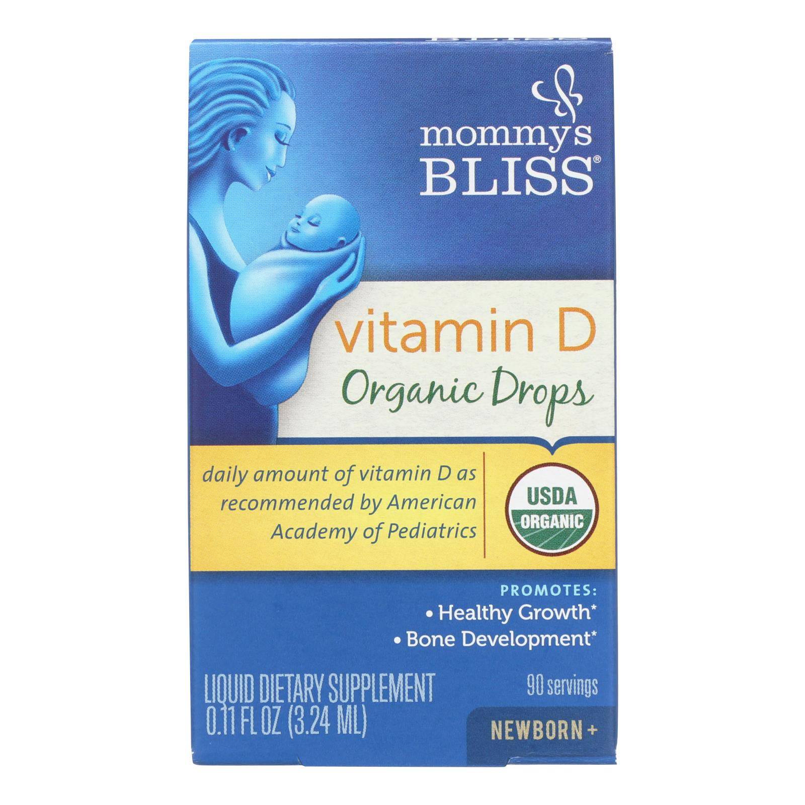 Mommy's Bliss Vitamin D Organic Drops - 1 Each - .11 Fz | OnlyNaturals.us