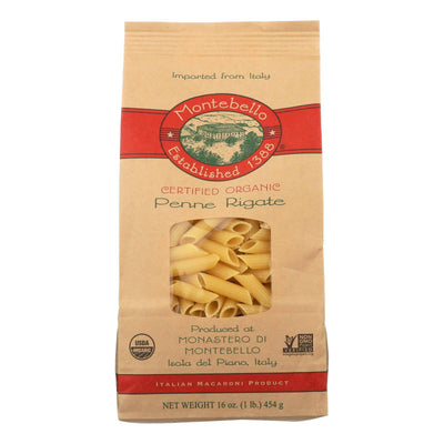 Buy Montebello Organic Pasta - Penne Rigate - Case Of 12 - 1 Lb.  at OnlyNaturals.us