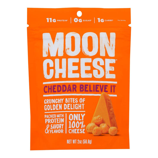 Buy Moon Cheese's Cheddar Dehydrated Cheese Snack  - Case Of 12 - 2 Oz  at OnlyNaturals.us