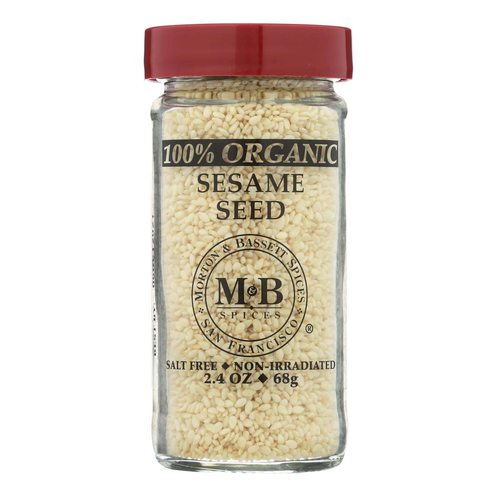 Buy Morton And Bassett 100% Organic Seasoning - Sesame Seed - 2.4 Oz - Case Of 3  at OnlyNaturals.us