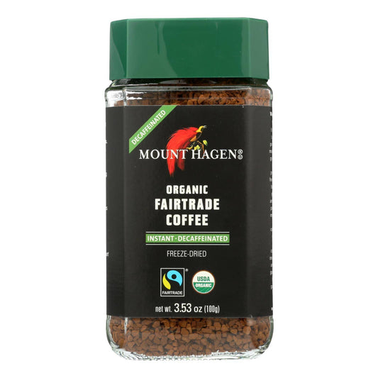 Mount Hagen Organic Fairtrade Instant Decaffeinated Coffee  - Case Of 6 - 3.53 Oz | OnlyNaturals.us