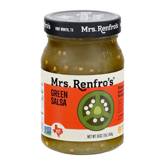 Mrs. Renfro's Green Salsa - Onion And Chili - Case Of 6 - 16 Oz. | OnlyNaturals.us