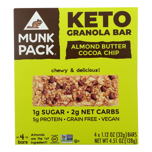 Munk Pack - Green Bar Keto Almond Butter Coco - Case Of 6 - 4-1.12oz | OnlyNaturals.us