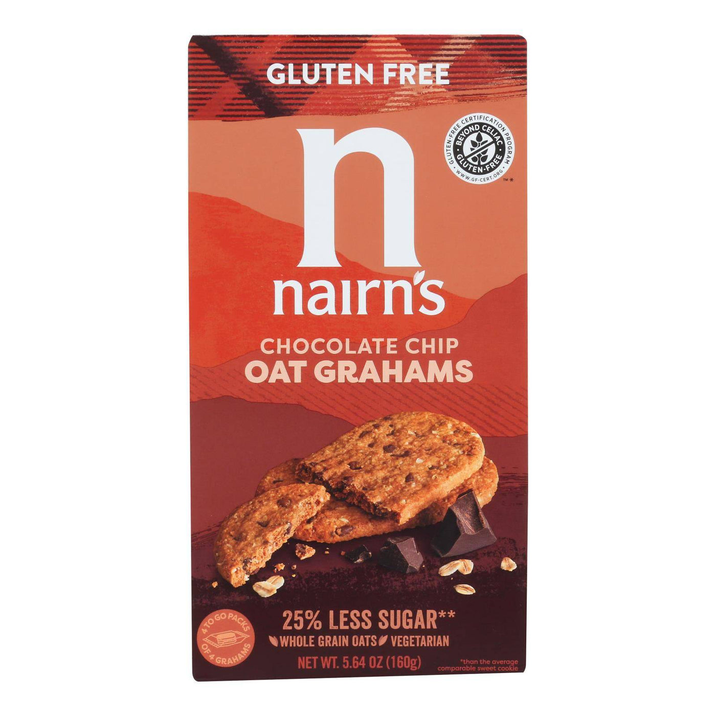 Nairn's - Cookie Gluten Free Chocolate Chips Oatgrahm - Case Of 6-5.64 Oz | OnlyNaturals.us