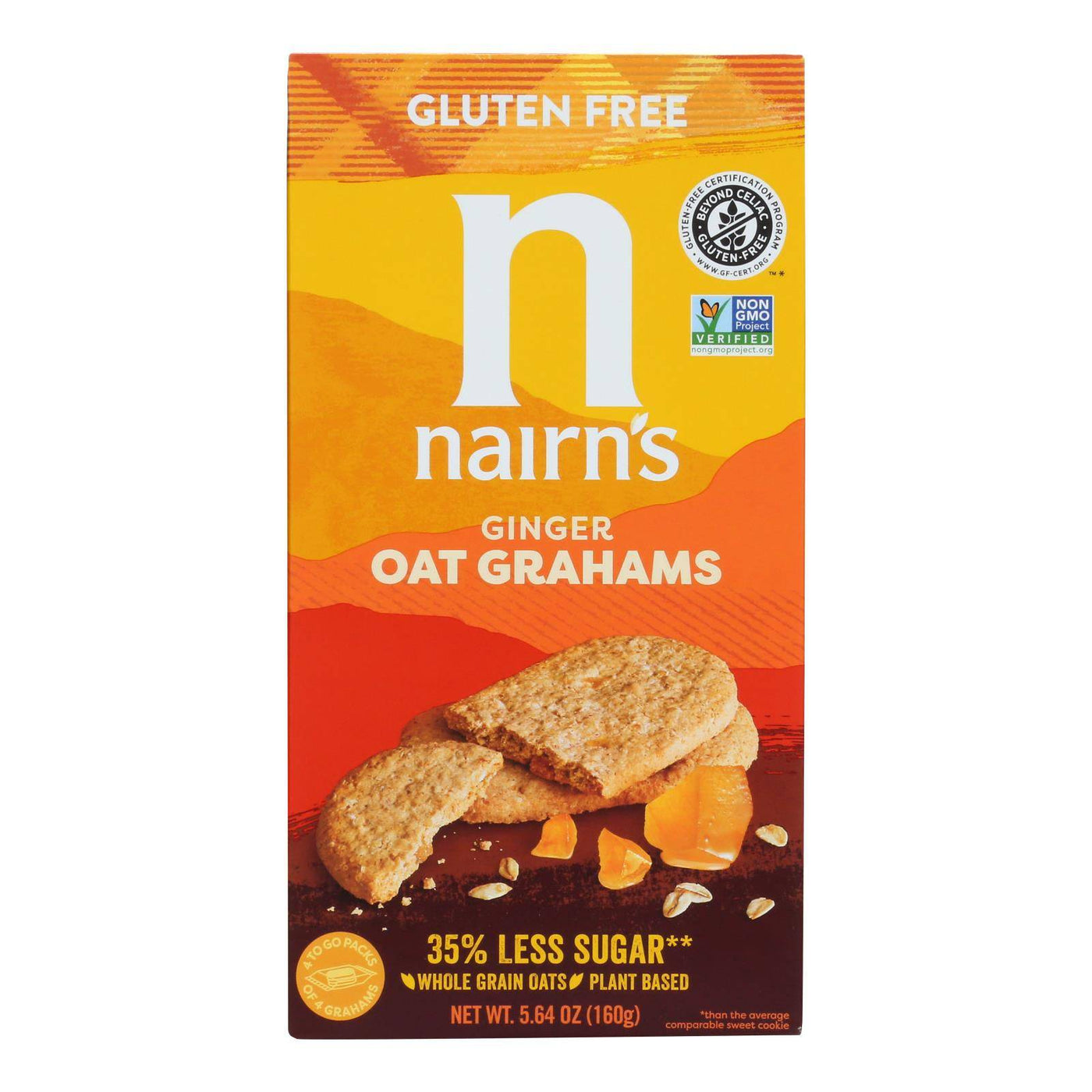 Nairn's - Cookie Gluten Free Ginger Oat Graham - Case Of 6-5.64 Oz | OnlyNaturals.us