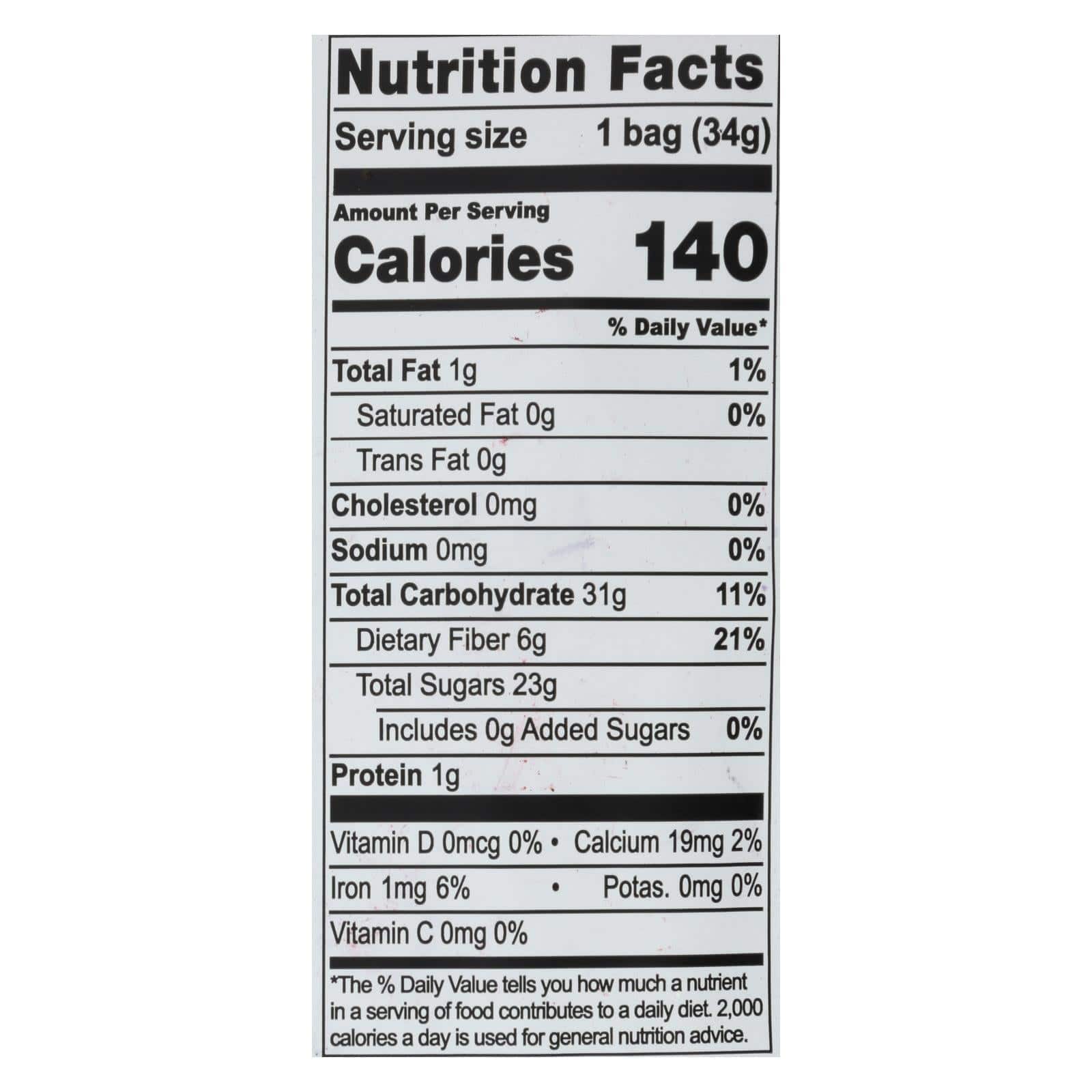 Natierra Fruit - Organic - Freeze Dried - Blueberries - 1.2 Oz - Case Of 12 | OnlyNaturals.us