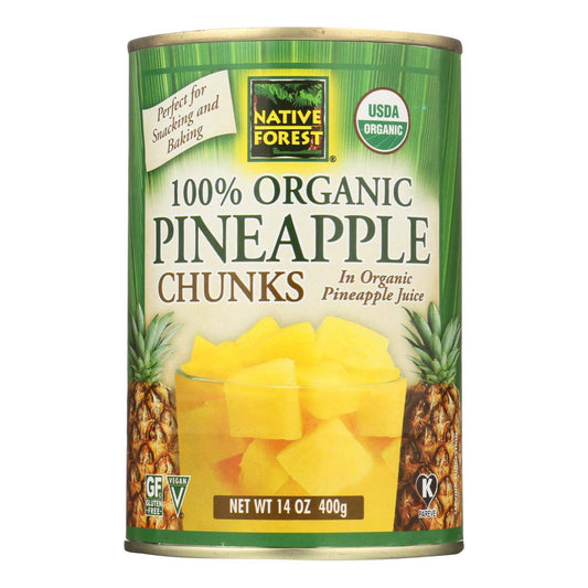 Native Forest Organic Chunks - Pineapple - Case Of 6 - 14 Oz. | OnlyNaturals.us