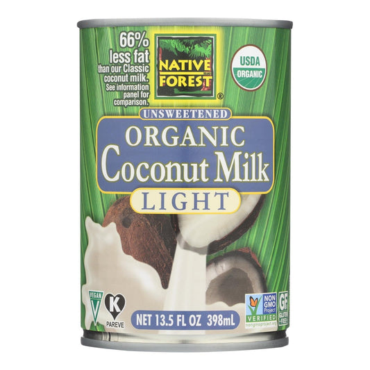Buy Native Forest Organic Light Milk - Coconut - Case Of 12 - 13.5 Fl Oz.  at OnlyNaturals.us