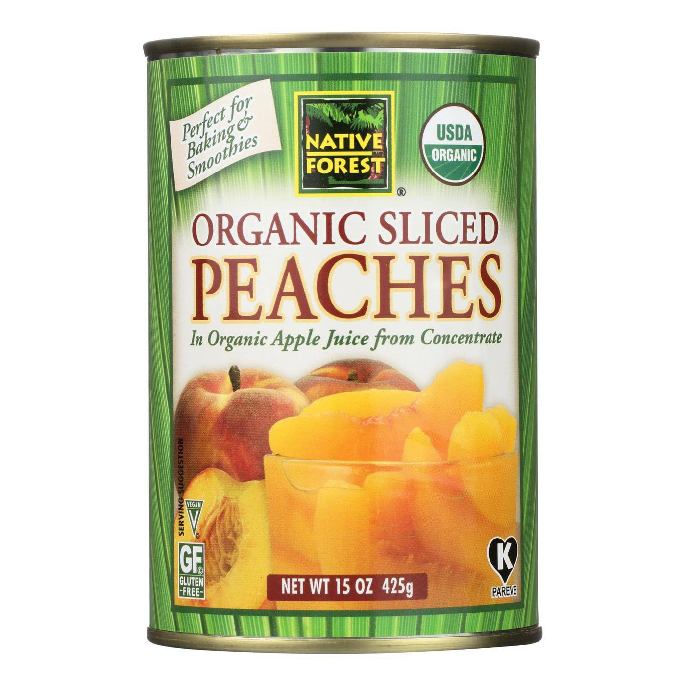 Native Forest Organic Sliced - Peaches - Case Of 6 - 15 Oz. | OnlyNaturals.us