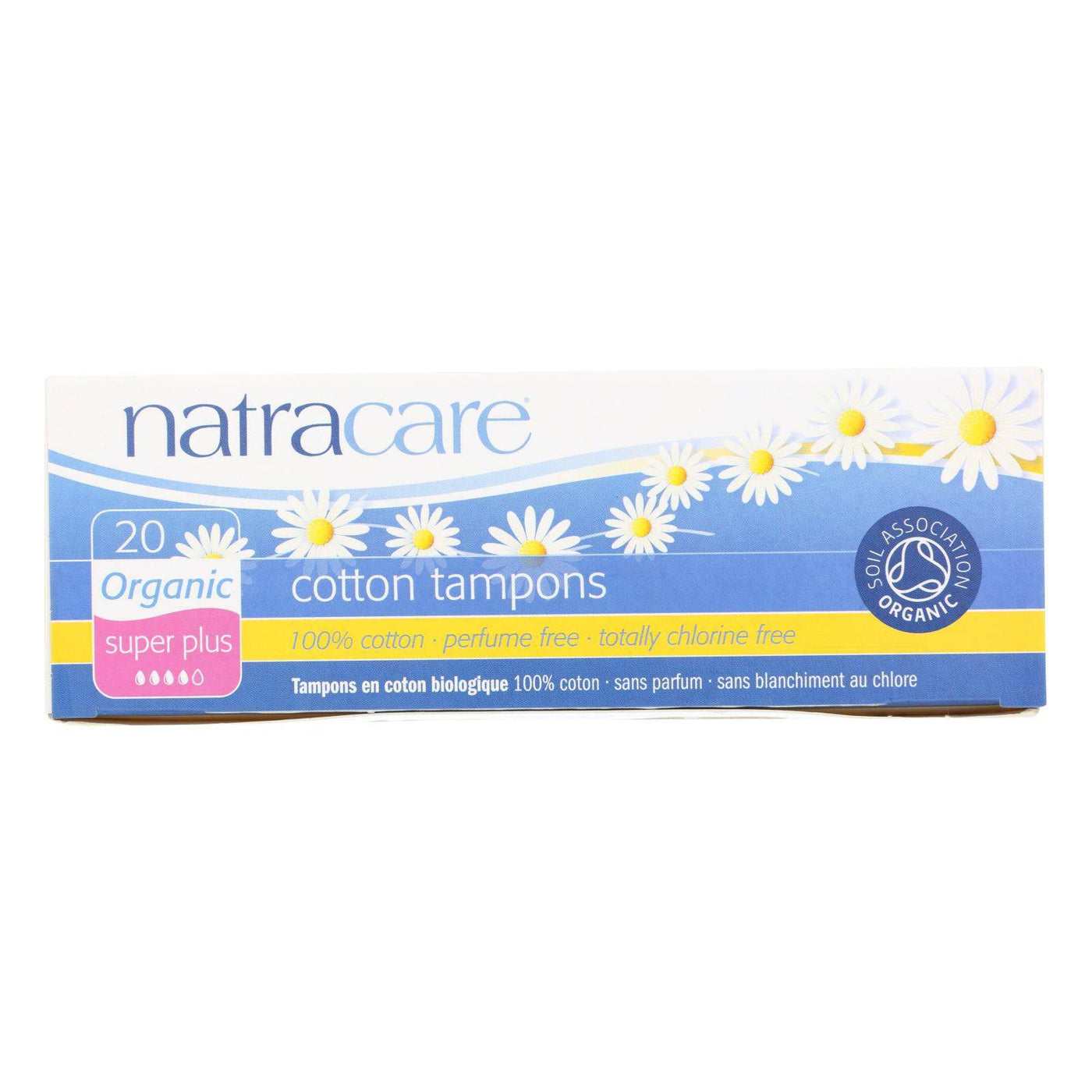 Buy Natracare 100% Organic Cotton Tampons - Super Plus - 20 Pack  at OnlyNaturals.us