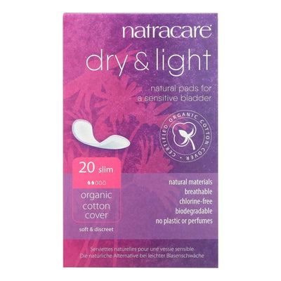 Natracare Dry And Light Individually Wrapped Pads - 20 Pack | OnlyNaturals.us