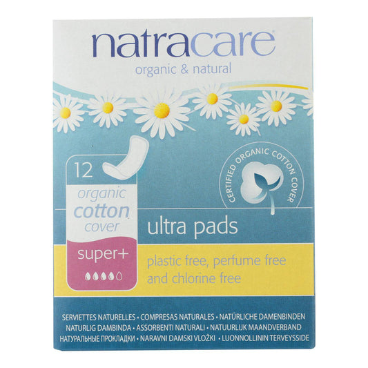 Buy Natracare Natural Ultra Pads Super Plus W-organic Cotton Cover -  12 Pack  at OnlyNaturals.us