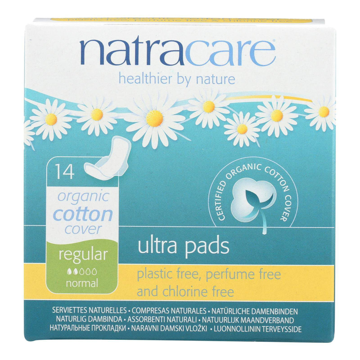 Buy Natracare Natural Ultra Pads W-wings Regular W-organic Cotton Cover -  14 Pack  at OnlyNaturals.us