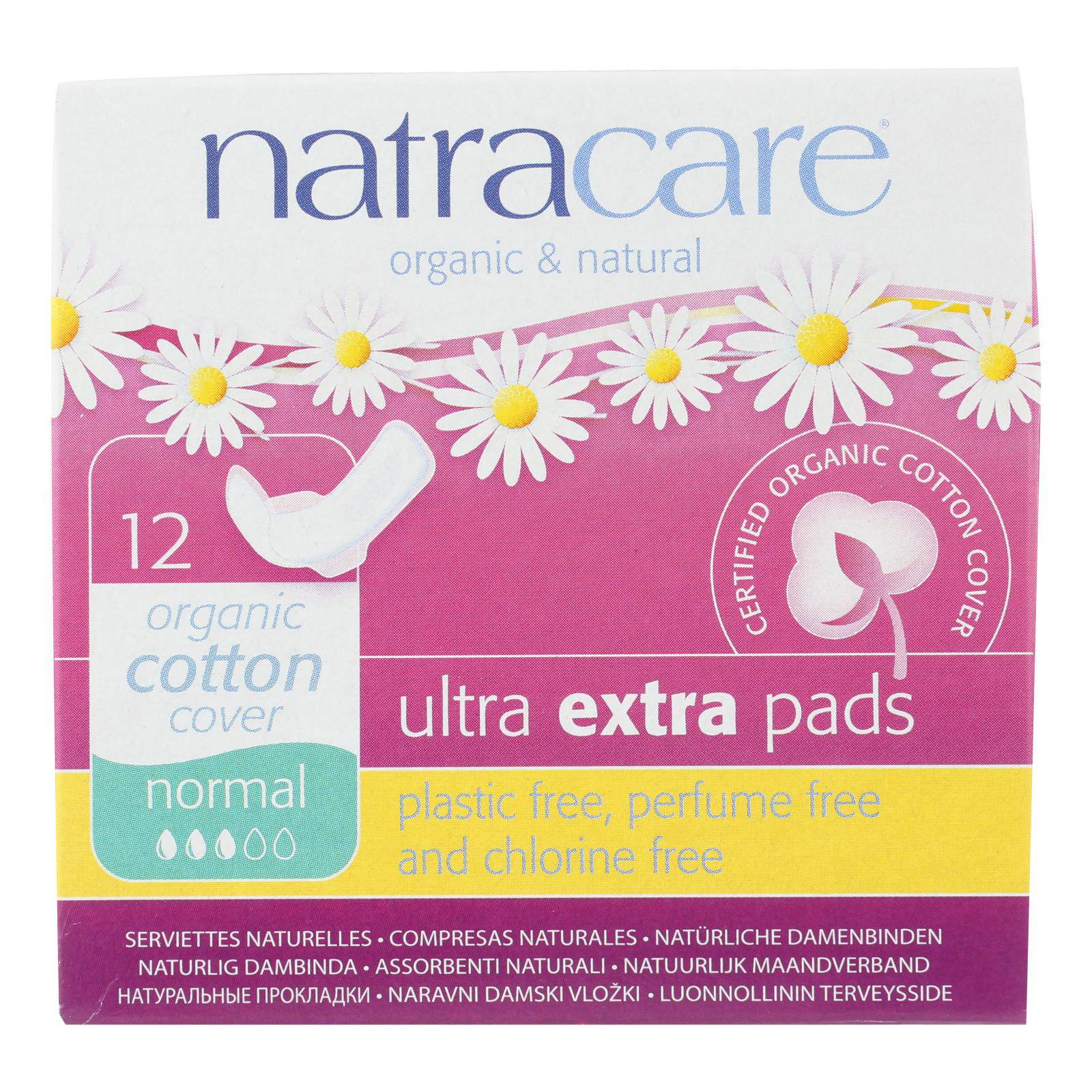 Buy Natracare Ultra Extra Pads W-wings - Normal -  12 Count  at OnlyNaturals.us