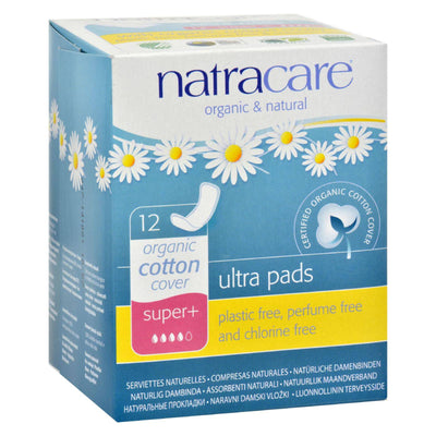 Buy Natracare Natural Ultra Pads Super Plus W-organic Cotton Cover -  12 Pack  at OnlyNaturals.us