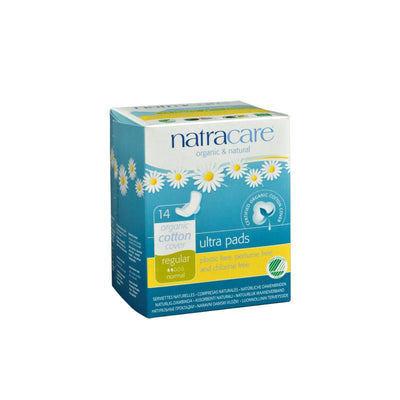 Buy Natracare Natural Ultra Pads W-wings Regular W-organic Cotton Cover -  14 Pack  at OnlyNaturals.us