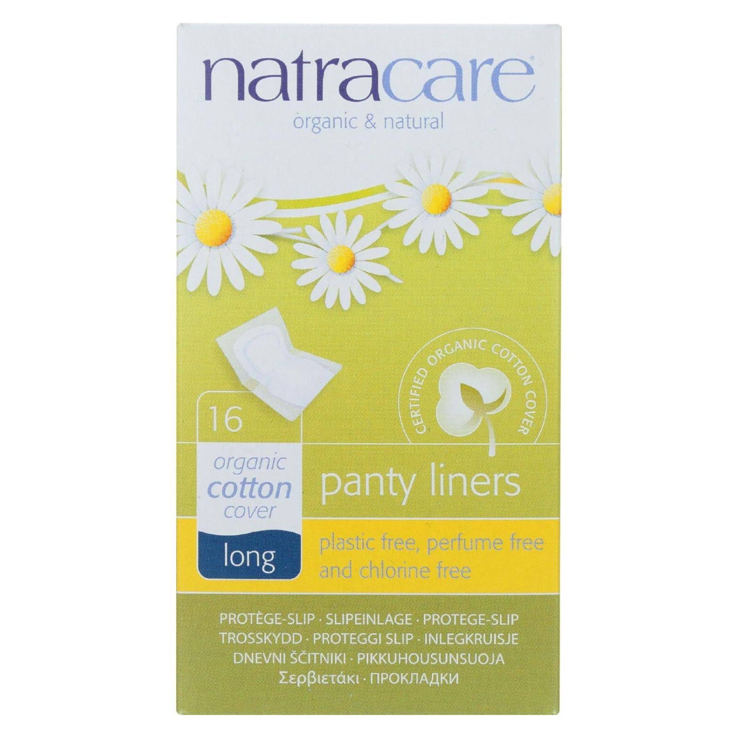 Buy Natracare Panty Liners - Long - Wrapped - 16 Count  at OnlyNaturals.us