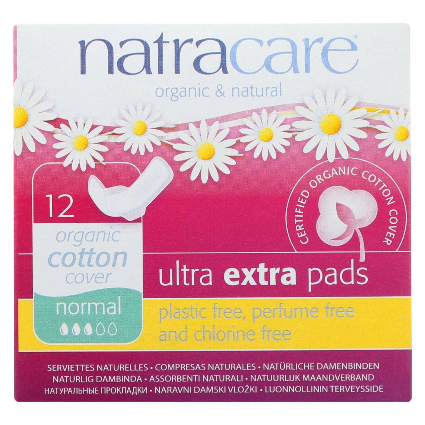 Buy Natracare Ultra Extra Pads W-wings - Normal -  12 Count  at OnlyNaturals.us