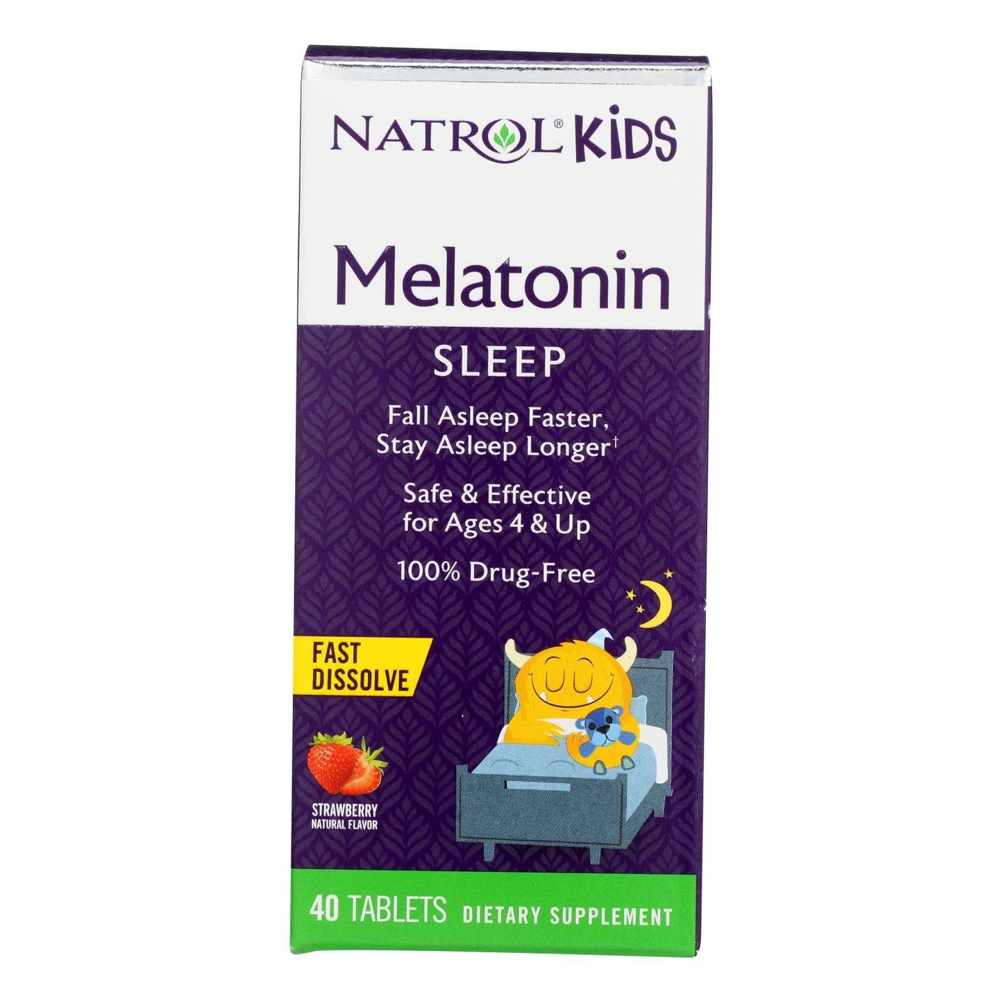 Natrol - Melatn Kids 1mg Fd Straw - 1 Each - 40 Tab | OnlyNaturals.us