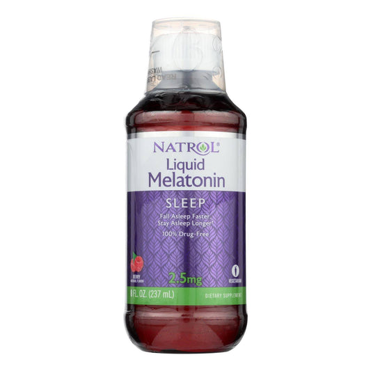 Natrol - Melatonin Liquid 2.5mg - 8 Fz | OnlyNaturals.us