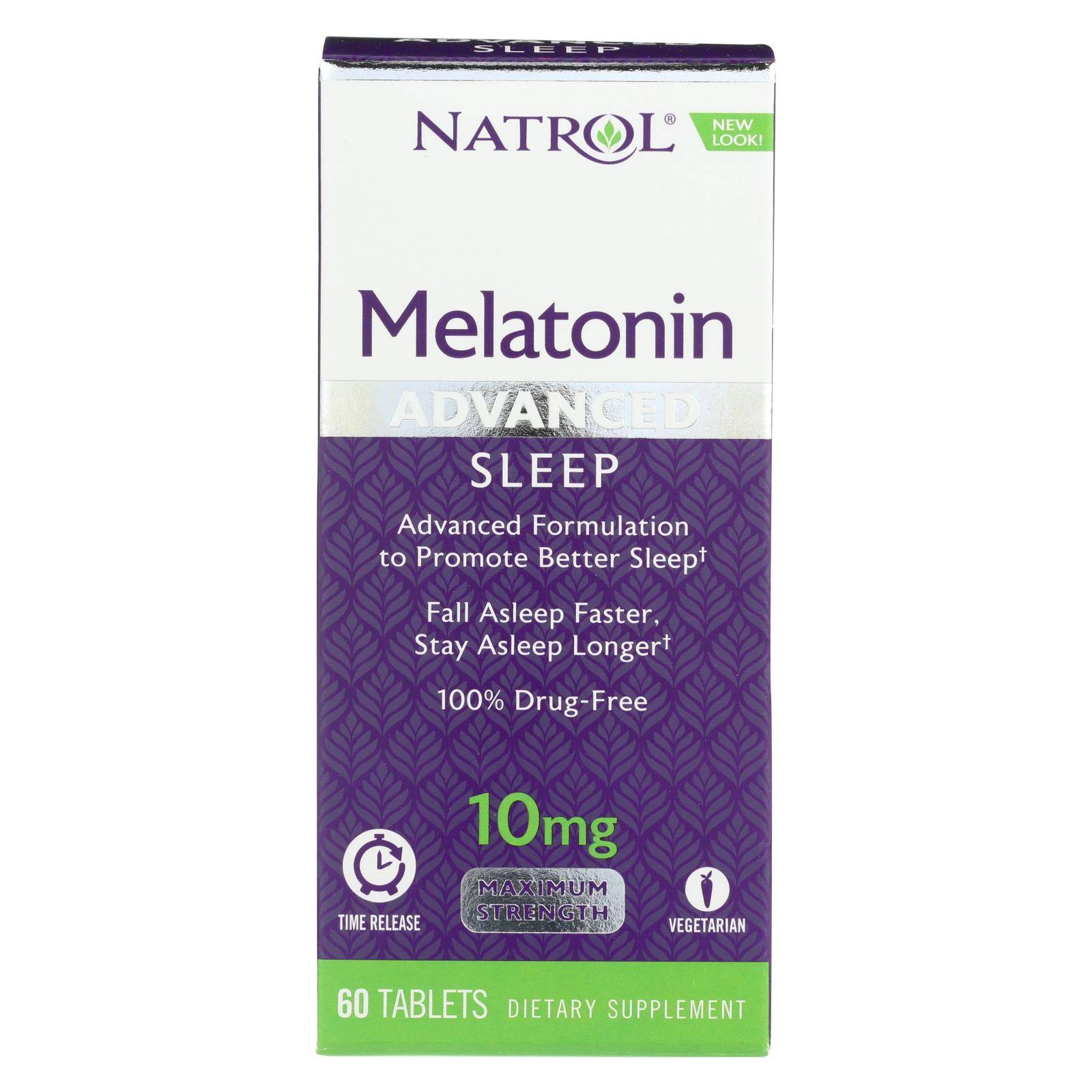 Buy Natrol Advanced Sleep Melatonin - 10 Mg - 60 Tablets  at OnlyNaturals.us