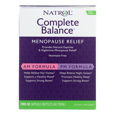 Buy Natrol Complete Balance For Menopause Am - Pm - 60 Capsules  at OnlyNaturals.us