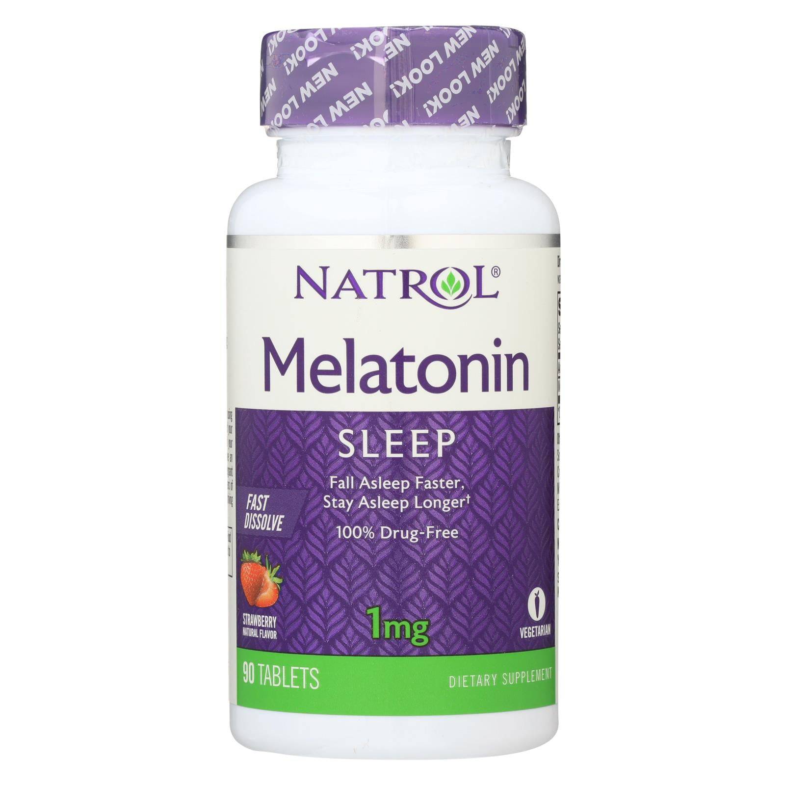 Natrol Fast Dissolving Melatonin - 1 Mg - 90 Tabs | OnlyNaturals.us
