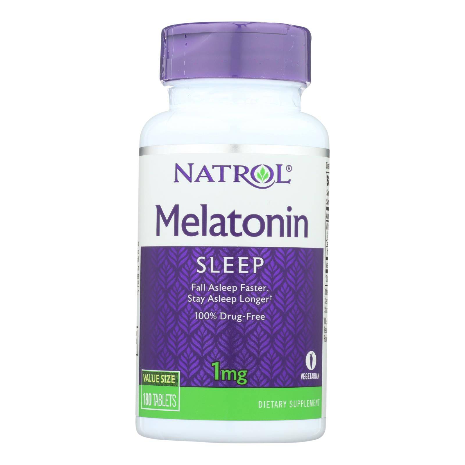Natrol Melatonin - 1 Mg - 180 Tablets | OnlyNaturals.us