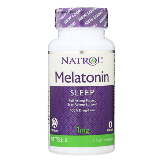 Natrol Melatonin Time Release - 1 Mg - 90 Tablets | OnlyNaturals.us