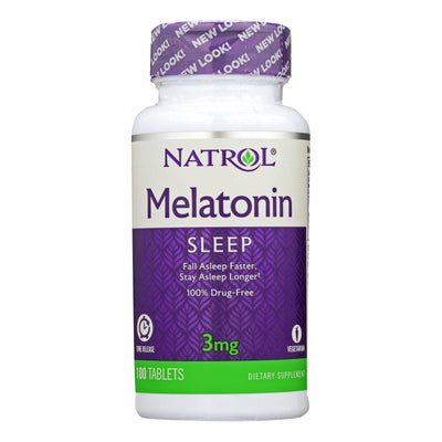 Natrol Melatonin Time Release - 3 Mg - 100 Tablets | OnlyNaturals.us