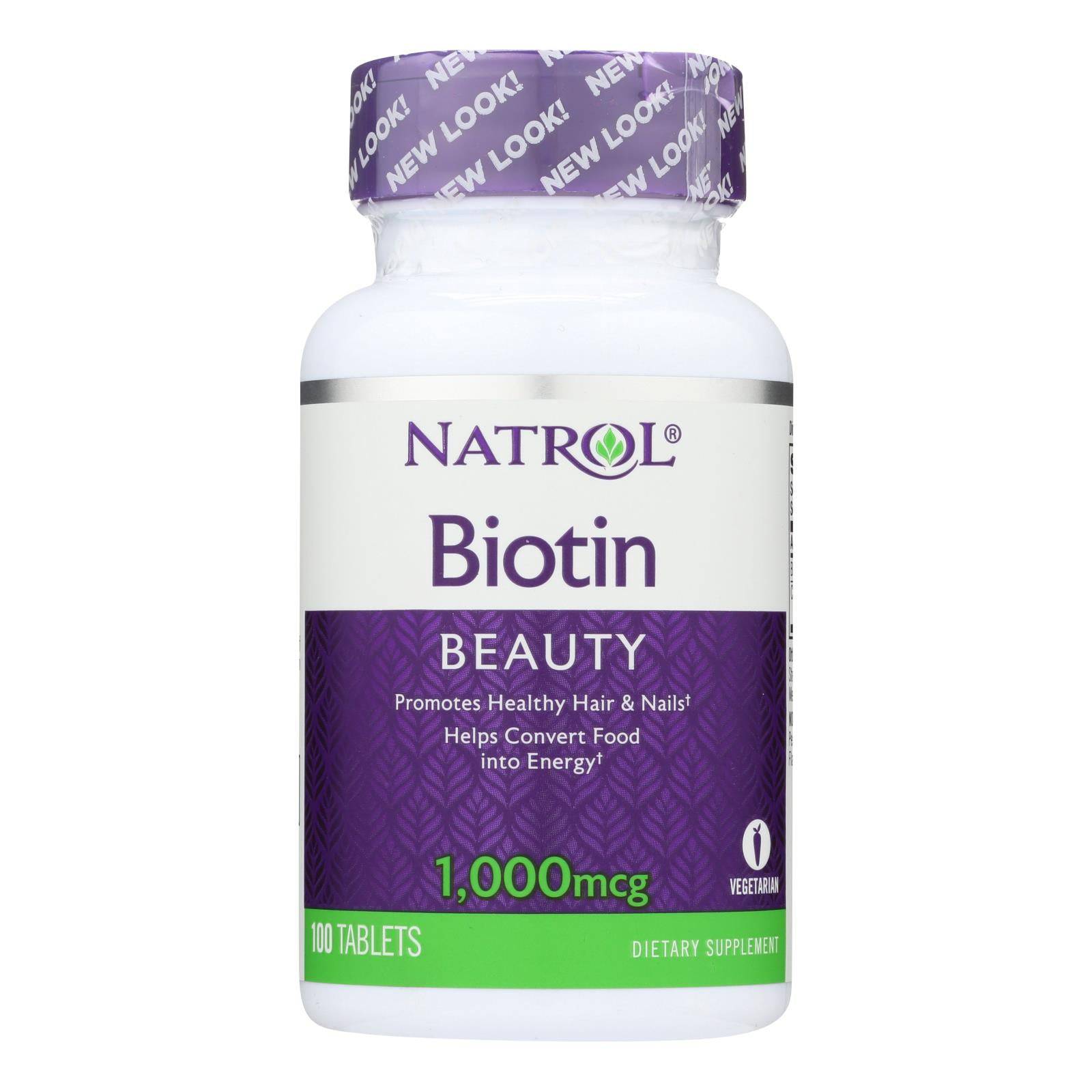 Buy Natrol Biotin - 1000 Mcg - 100 Tablets  at OnlyNaturals.us