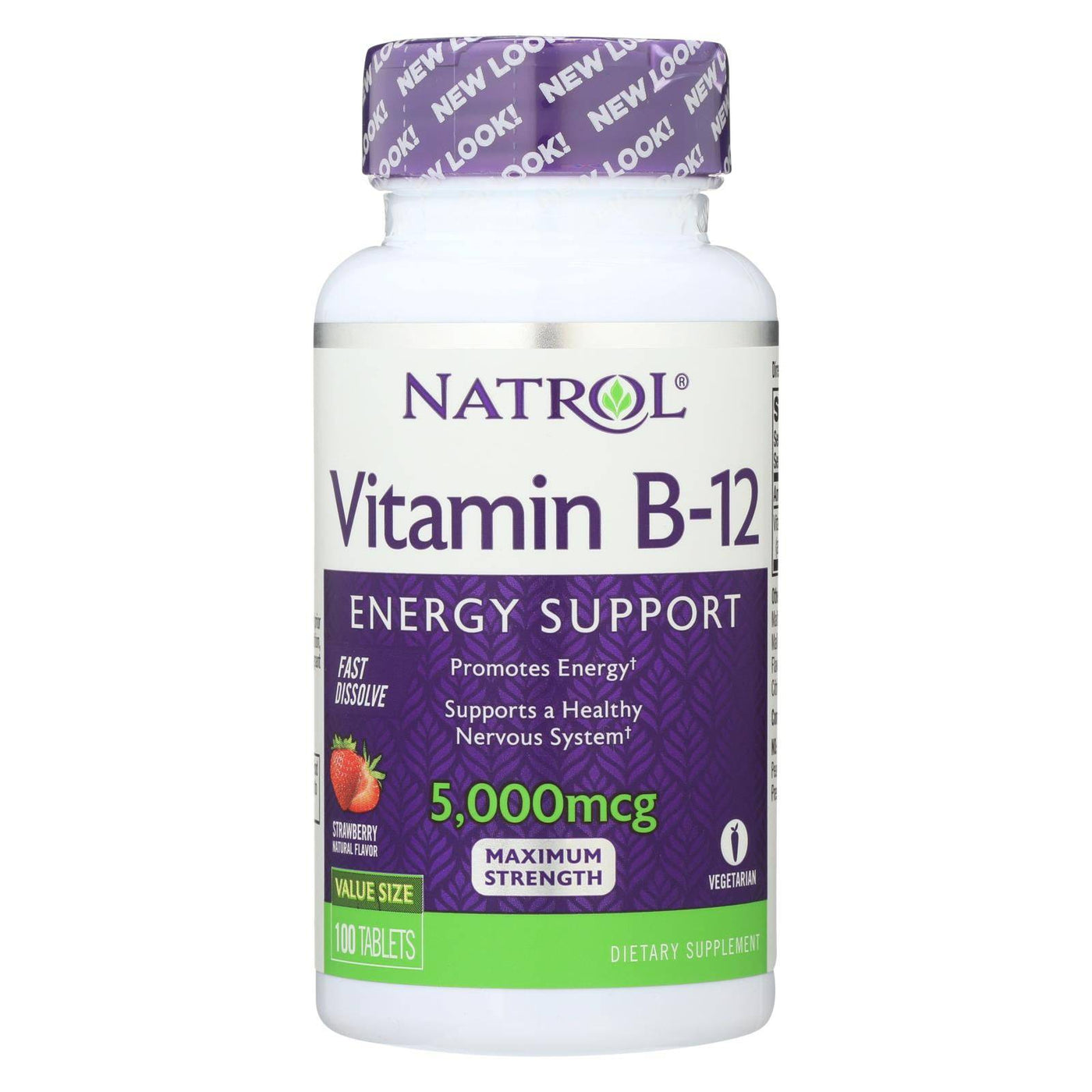 Natrol Fast Dissolving Vitamin B12 - 5000 Mcg - 100 Tabs | OnlyNaturals.us