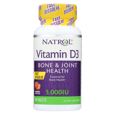 Natrol Vitamin D3 - 5000 Iu - Fast Dissolve - 90 Tablets | OnlyNaturals.us