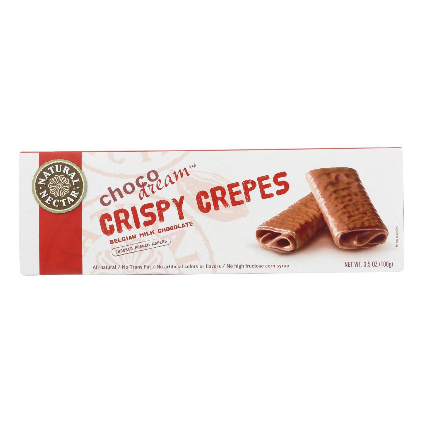 Natural Nectar Crepes Belgium Milk - Crispy - Case Of 8 - 3.5 Oz. | OnlyNaturals.us