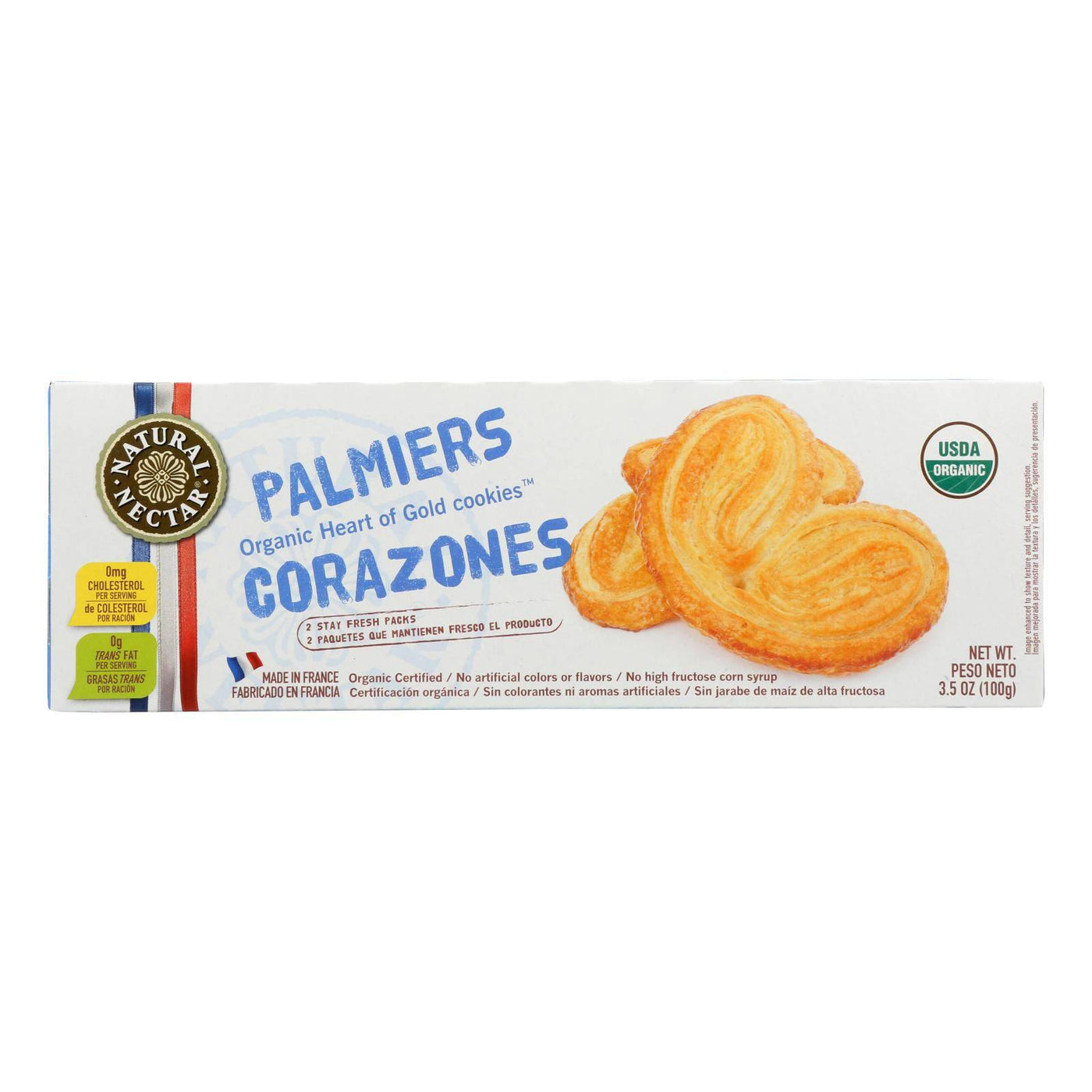 Natural Nectar Palmiers  - Case Of 12 - 3.5 Oz | OnlyNaturals.us