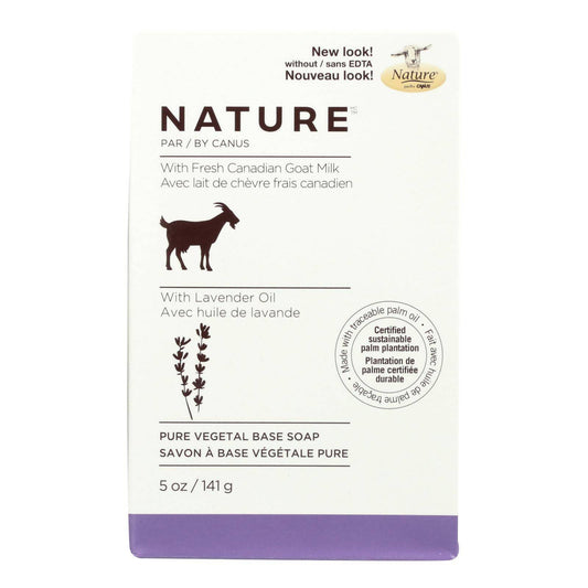 Nature By Canus Bar Soap - Goats Milk - Lavender Oil - 5 Oz | OnlyNaturals.us