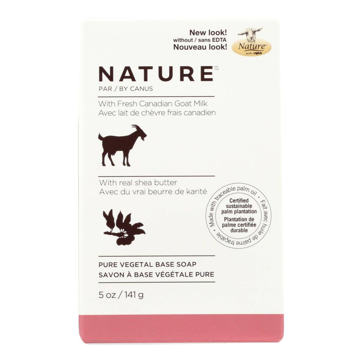 Nature By Canus Bar Soap - Nature - Shea Butter - 5 Oz | OnlyNaturals.us