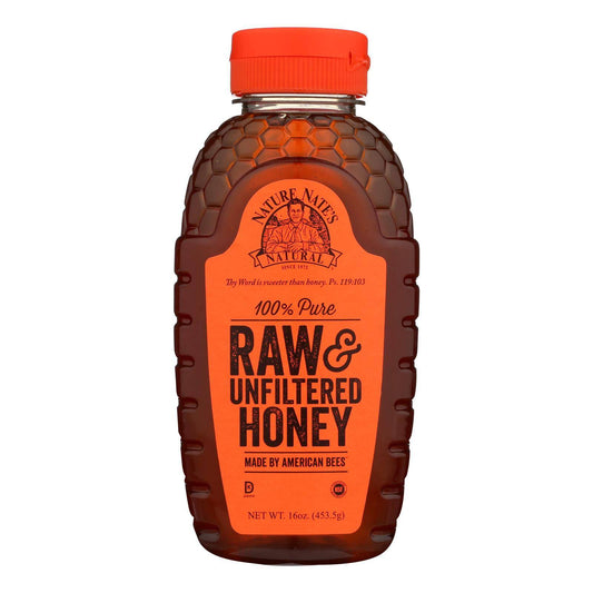 Nature Nate's Raw & Unfiltered Honey - Case Of 6 - 16 Oz | OnlyNaturals.us