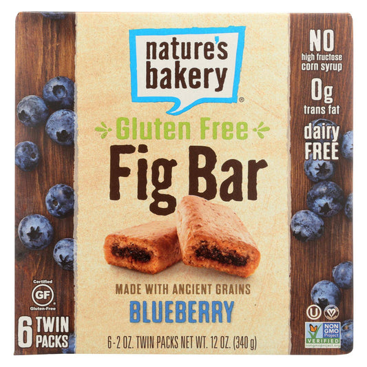 Buy Nature's Bakery Gluten Free Fig Bar - Blueberry - Case Of 6 - 2 Oz.  at OnlyNaturals.us