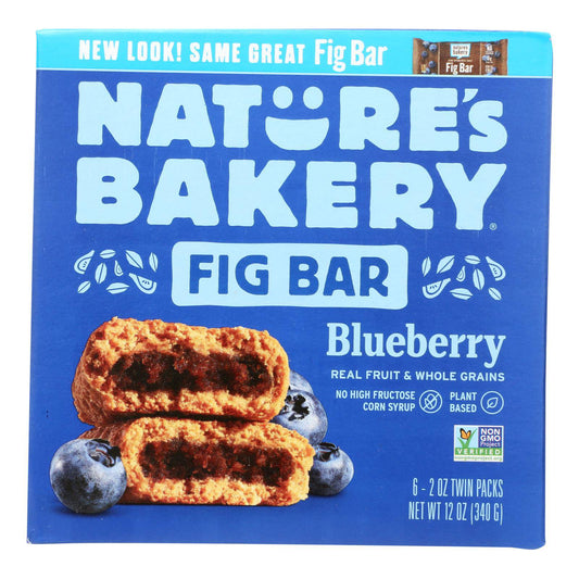 Nature's Bakery Stone Ground Whole Wheat Fig Bar - Blueberry - Case Of 6 - 2 Oz. | OnlyNaturals.us