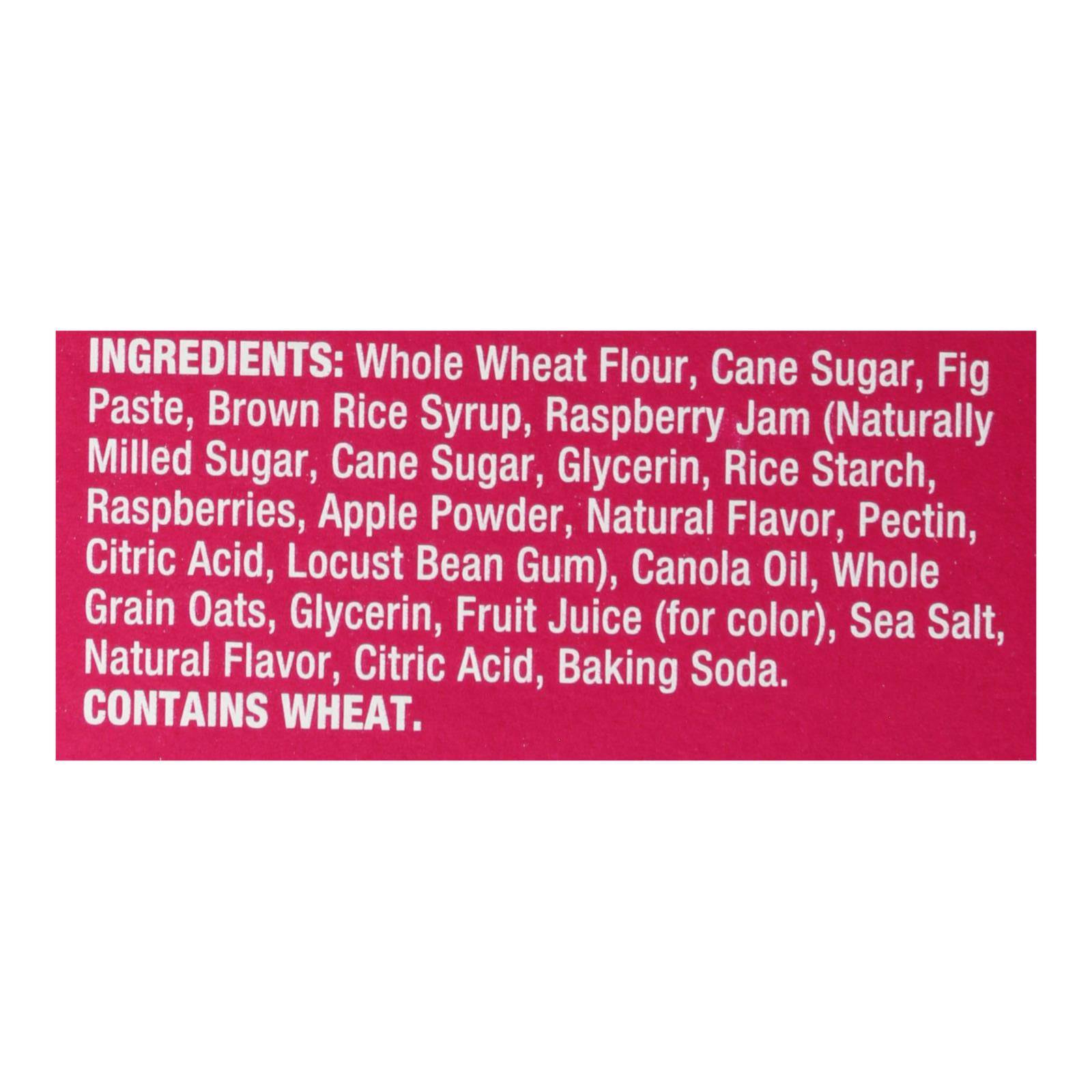 Buy Nature's Bakery Stone Ground Whole Wheat Fig Bar - Raspberry - 2 Oz - Case Of 6  at OnlyNaturals.us