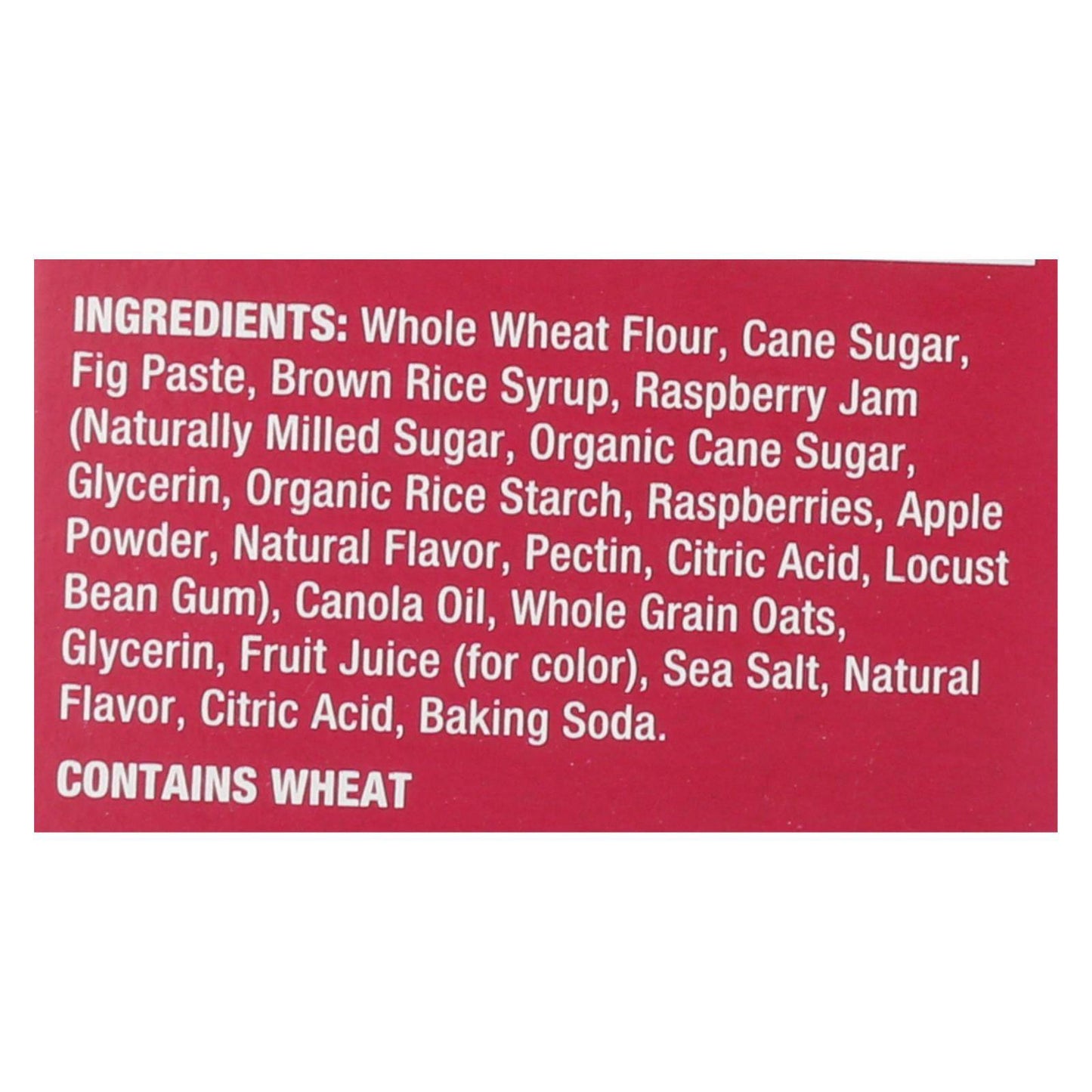 Buy Nature's Bakery Stone Ground Whole Wheat Fig Bar - Raspberry - 2 Oz - Case Of 6  at OnlyNaturals.us