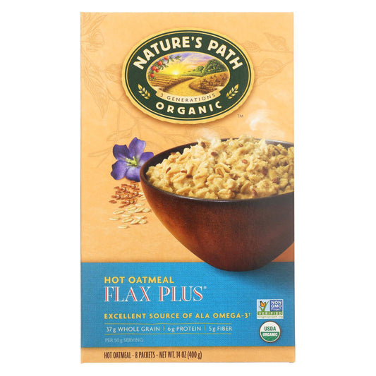 Buy Nature's Path Hot Oatmeal - Flax Plus - Case Of 6 - 14 Oz.  at OnlyNaturals.us