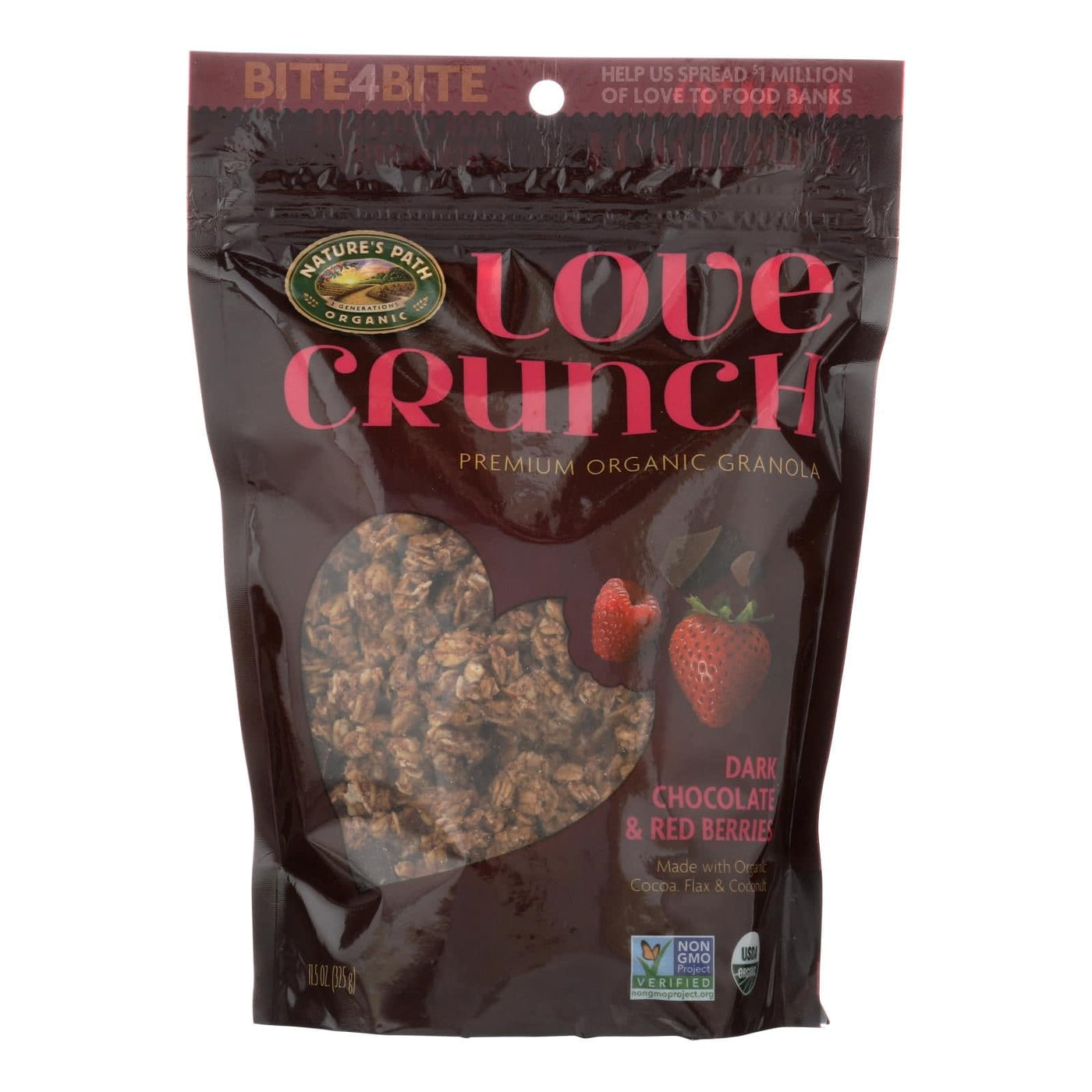 Nature's Path Love Crunch - Ark Chocolate And Red Berries - Case Of 6 - 11.5 Oz. | OnlyNaturals.us